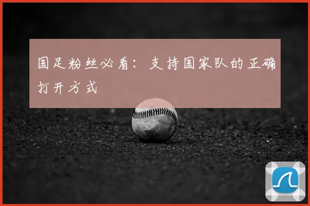 国足粉丝必看：支持国家队的正确打开方式